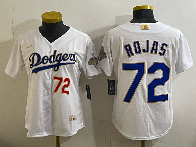 youth Los Angeles Dodgers #72 Rojas white Game 2026 Nike MLB Jersey 0419206